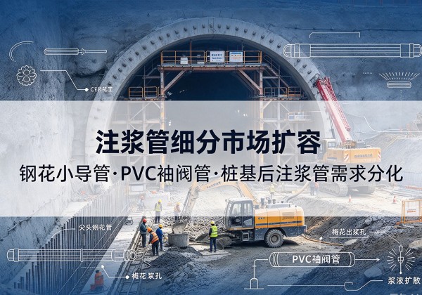 南涧注浆管细分市场扩容，隧道钢花小导管、PVC 袖阀管、桩基后注浆管需求分化